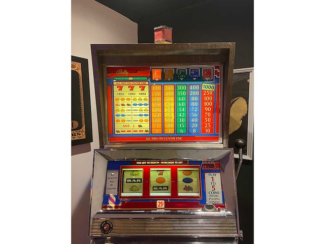 Authentique jackpot americain bally de 1983 - decorative object - afbeelding 7 van  8