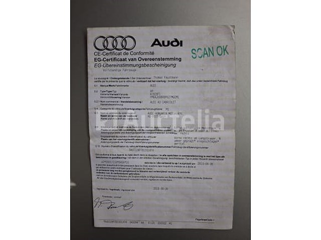 Auto audi a3 cabriolet (2010-359,898 km-vin:truzzz8p7b1001474) - afbeelding 3 van  23