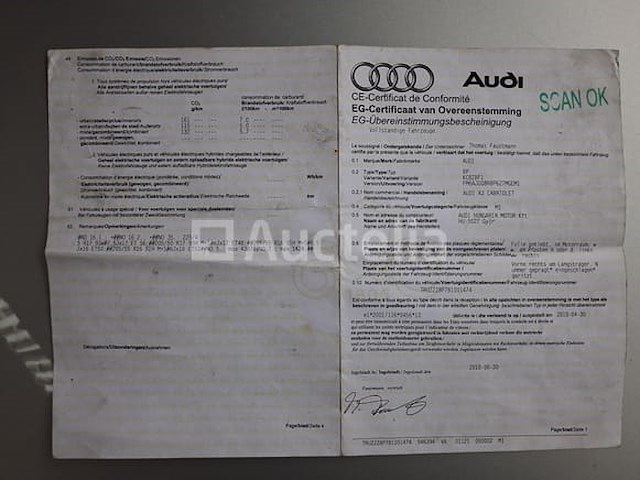 Auto audi a3 cabriolet (2010-359,898 km-vin:truzzz8p7b1001474) - afbeelding 4 van  23
