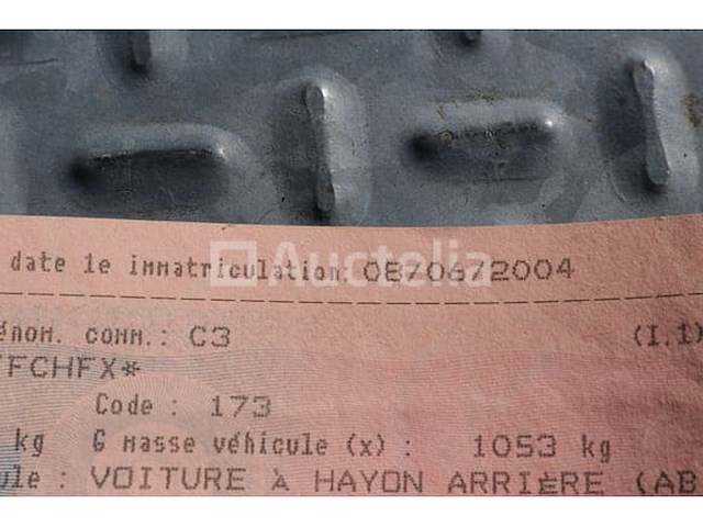 Auto citroën c3 (2004-127,076 km) (vin: vf7fchfxb26925400) - afbeelding 27 van  40