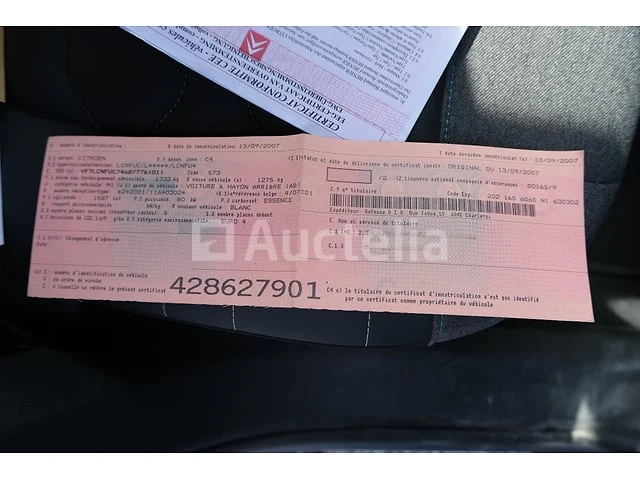 Auto citroën c4 (2007-89,473 km-vin:vf7lcnfuc74687776) - afbeelding 11 van  37