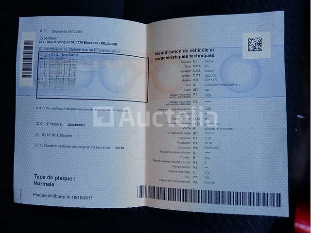 Auto dacia dokker (2017-217,725 km) - afbeelding 51 van  59