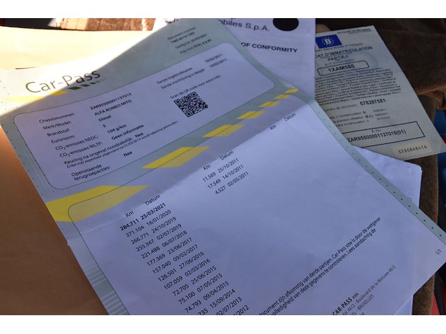 Auto dubbel gebruik alfa romeo mito (2011 / zar 955 000 01 137 015) - afbeelding 28 van  31