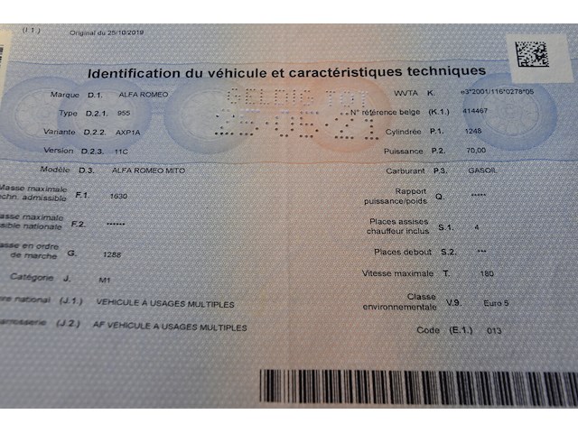 Auto dubbel gebruik alfa romeo mito (2011 / zar 955 000 01 137 015) - afbeelding 29 van  31