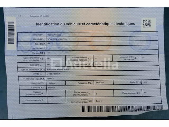 Auto (inbeslagname op straat) volkswagen polo (vin: wvwzzz6nz1d115323) - afbeelding 3 van  24