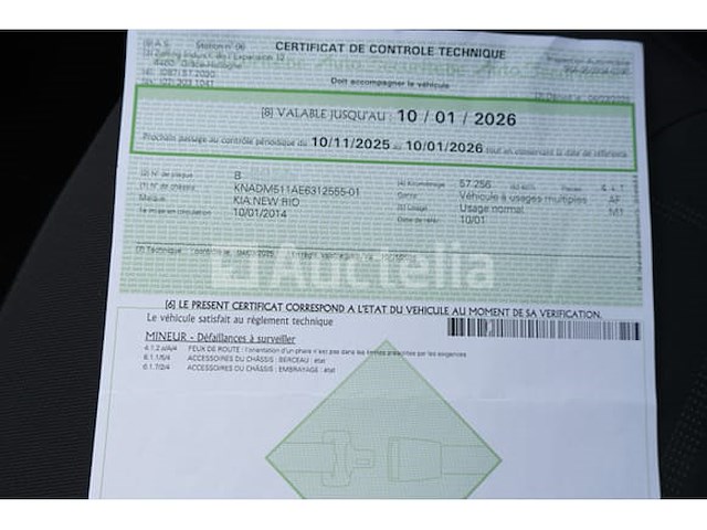 Auto kia new rio (2014-59,536 km-vin:knadm511ae6312555) - afbeelding 26 van  48