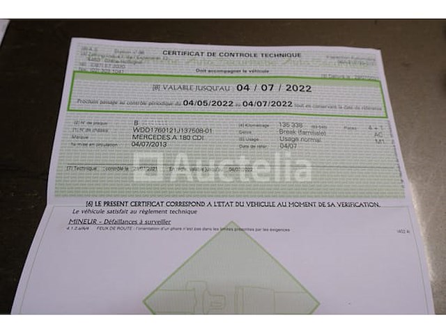 Auto mercedes-benz a 180 cdi (2013-135,854 km-vin:wdd1760121j137508) - afbeelding 30 van  36