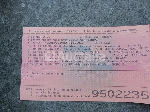 Auto opel corsa (2009-135,622 km) - afbeelding 54 van  60