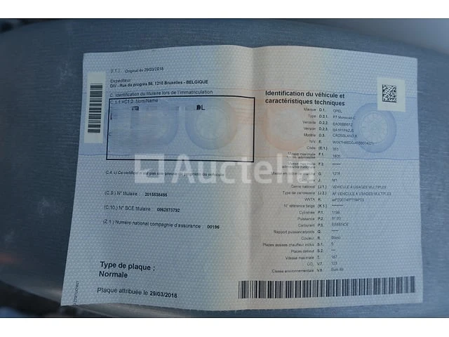 Auto opel crossland x (2018-115,612 km)(vin:w0v7h9ed0j4156014) - afbeelding 40 van  64