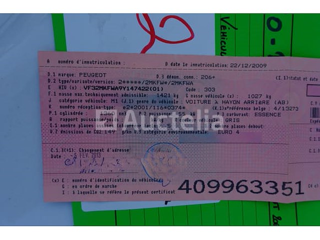 Auto peugeot 206+ (2010-67,458 km)(vin:vf32mkfwa9y147422) - afbeelding 42 van  42