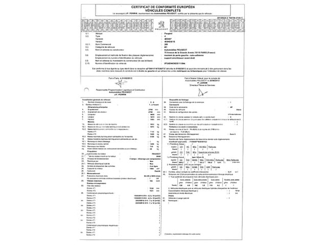 Auto peugeot 308 (2013-71,994 km-vin:vf34e9hd8ds111594) - afbeelding 3 van  14