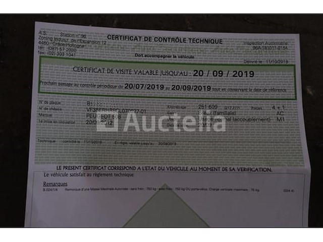 Auto peugeot 508 sw (2012-269,799 km-vin:vf38erhr8cl070627) - afbeelding 31 van  52