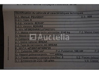 Auto peugeot 508 sw (2012-269,799 km-vin:vf38erhr8cl070627) - afbeelding 47 van  52