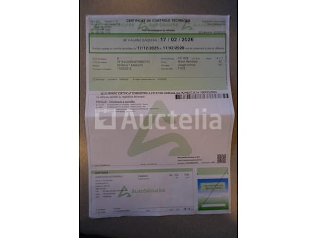 Auto renault kangoo (2012-151,774 km-vin:vf1kw25b546709637) - afbeelding 39 van  47