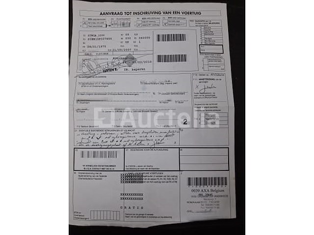 Auto simca 1000 (1975 (ca. 79.000 km-vin:s1eb15p337655) - afbeelding 15 van  16