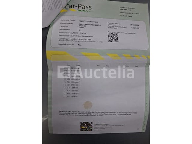 Auto volkswagen nieuwe kever cabriolet (2004-264,978 km-vin:wvwzzz1yz4m341809) - afbeelding 3 van  21