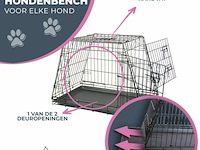 Autobench - zwart - 78 x 47 x 55cm - afbeelding 4 van  4