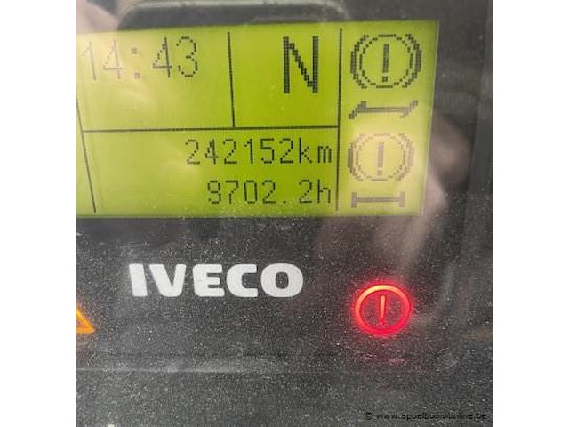 Autobus iveco irisbus, cc100e22fp, zcfa1ag0302550070, 1e inschr 06/05/09, 5880cm³, diesel, 242152km, keuring geldig tot 11/08/25, identificatieverslag, inschrijvingsbewijs, gelijkvormigheidsattest - afbeelding 8 van  22