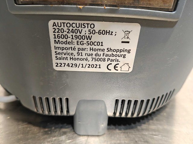 Autocuisto eg-50c01 multifunctionele multicooker - afbeelding 5 van  5