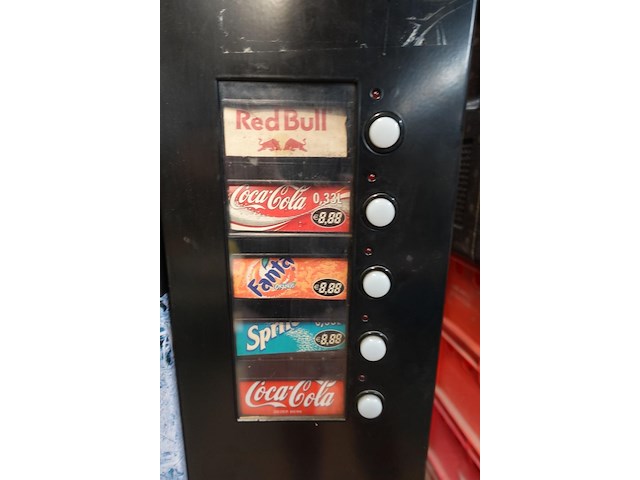 Automaat coca cola vendo (55cm breed - 170cm hoog - 58cm diep) - afbeelding 3 van  12