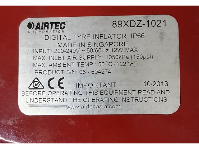 Automatische bandenblazer airtec 89xdz-1021 - afbeelding 3 van  3