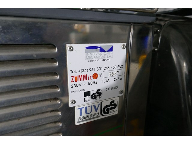Automatische sinaasappelpersmachine zummit - afbeelding 3 van  4