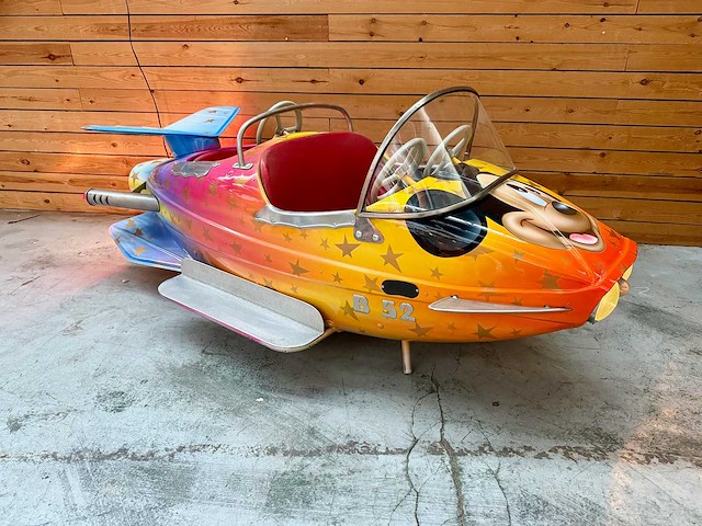 Autopede / avion de manège en métal des années 50 - other home accessories - afbeelding 1 van  13