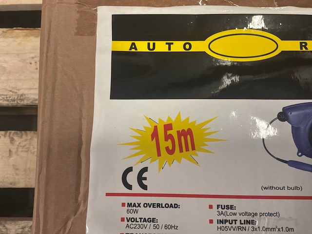 Autoreed verlengkabelhaspels (lamp) (4x) - afbeelding 3 van  4