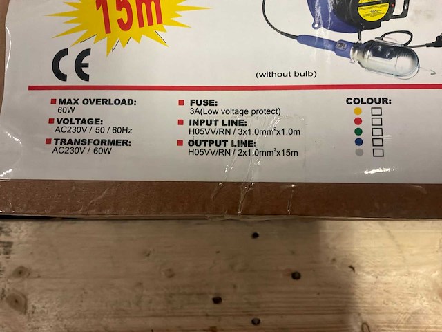 Autoreed verlengkabelhaspels (lamp) (4x) - afbeelding 4 van  4