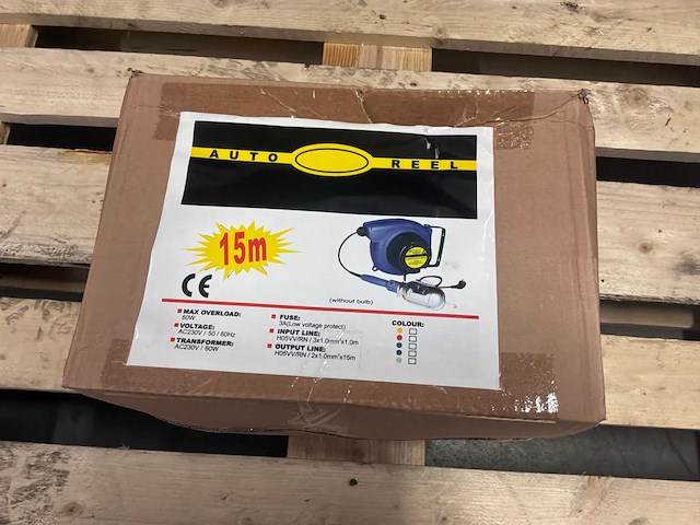 Autoreed verlengkabelhaspels (lamp) (4x) - afbeelding 1 van  5