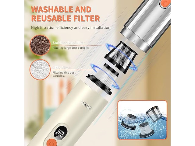 Autozen m3 draadloze autostofzuiger - afbeelding 5 van  7