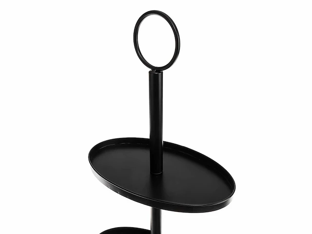 Avec ontwerp gelaagde display met ovale planken - taupe - afbeelding 2 van  3