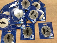 Avenue pictogram voor toilet rvs (20x) - afbeelding 1 van  4