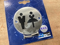 Avenue pictogram voor toilet rvs (20x) - afbeelding 2 van  4