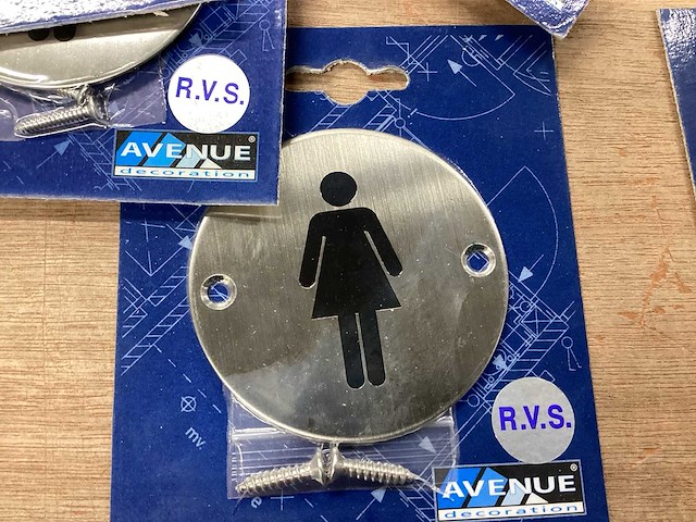 Avenue pictogram voor toilet rvs (20x) - afbeelding 3 van  4