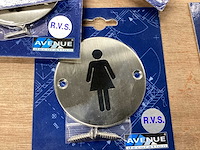 Avenue pictogram voor toilet rvs (20x) - afbeelding 3 van  4