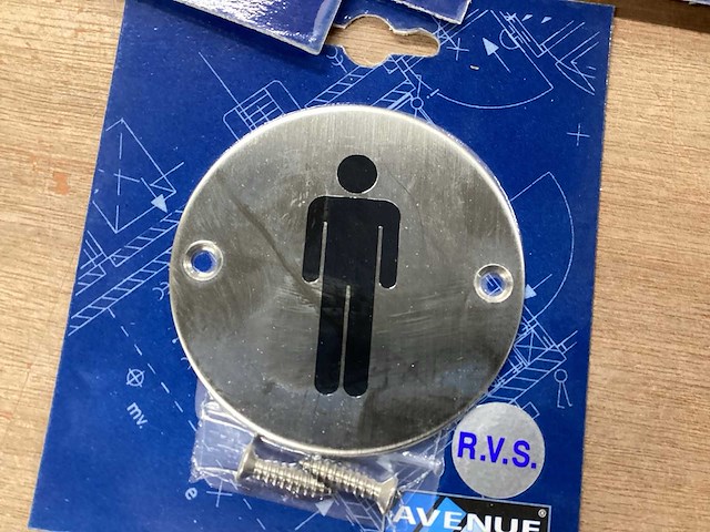 Avenue pictogram voor toilet rvs (20x) - afbeelding 4 van  4