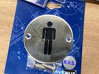 Avenue pictogram voor toilet rvs (20x) - afbeelding 4 van  4