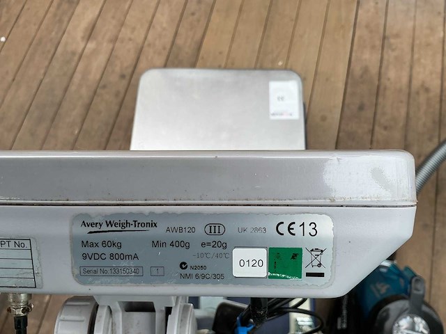 Avery weigh-tronix awb120 digitale platform weegschaal - afbeelding 4 van  4