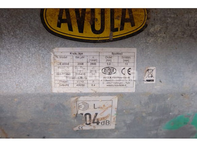 Avola zb 400-6 constructiecirkelzaag - afbeelding 3 van  7