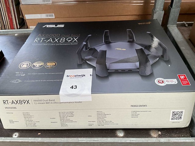 Ax6000 dual band rt-ax89x wifi, router & switch - afbeelding 1 van  3