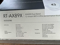 Ax6000 dual band rt-ax89x wifi, router & switch - afbeelding 3 van  3