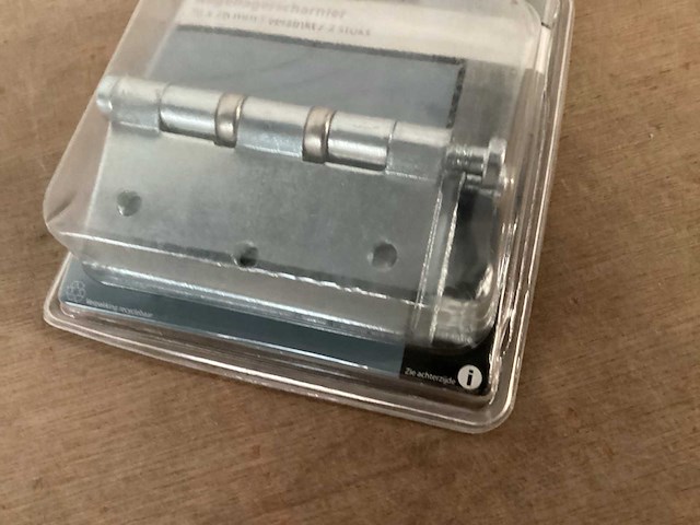 Axa kogellager scharnier 76x76 mm, 2 pack (65x) - afbeelding 3 van  4