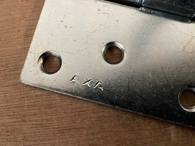 Axa scharnier 89x89 mm, rechte hoek, 3 pack (64x) - afbeelding 3 van  3