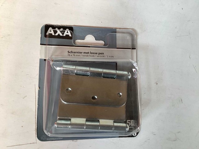 Axa scharnier met losse pen. 76x76 mm (36x) - afbeelding 1 van  2