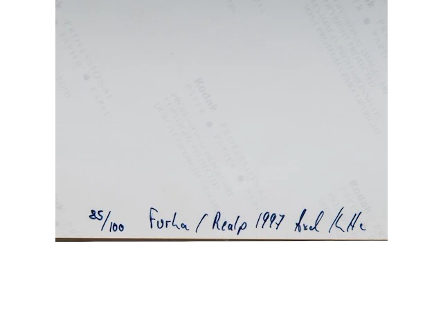 Axel hütte (1951), 'furka/realp' (1995), 1997, c-print, n° 85/100 30 x 24 cm. (11.81 x 9.44 in.) - afbeelding 3 van  3
