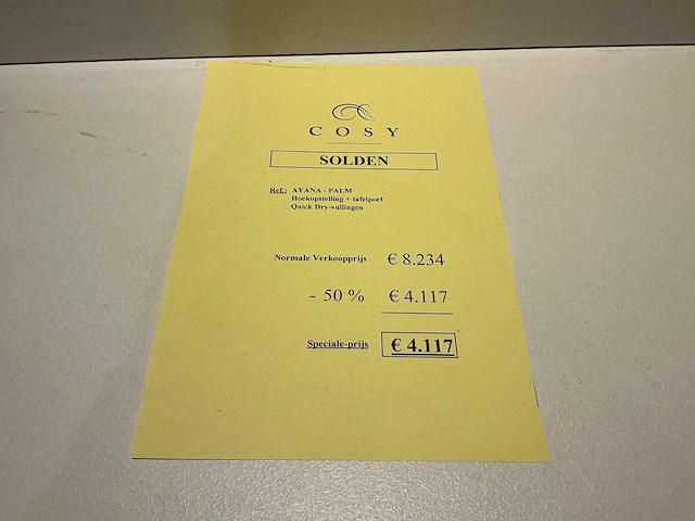 Ayana palm hoeksalon + salontafel - afbeelding 7 van  7