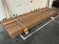 Ayous thermo / frake thermo 18x130/144 hardhout - afbeelding 1 van  6