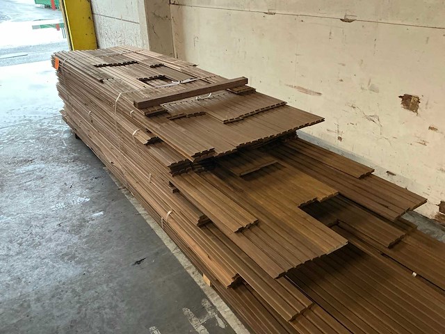 Ayous thermo / frake thermo 21x128 hardhout - afbeelding 4 van  6