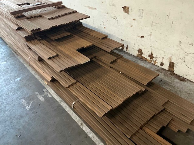 Ayous thermo / frake thermo 21x128 hardhout - afbeelding 5 van  6